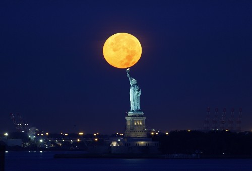 The First Supermoon of 2015