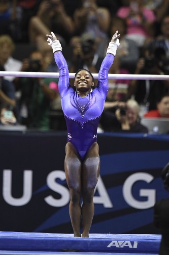Biles Leads After Day 1 of US Gym Trials: Pictures