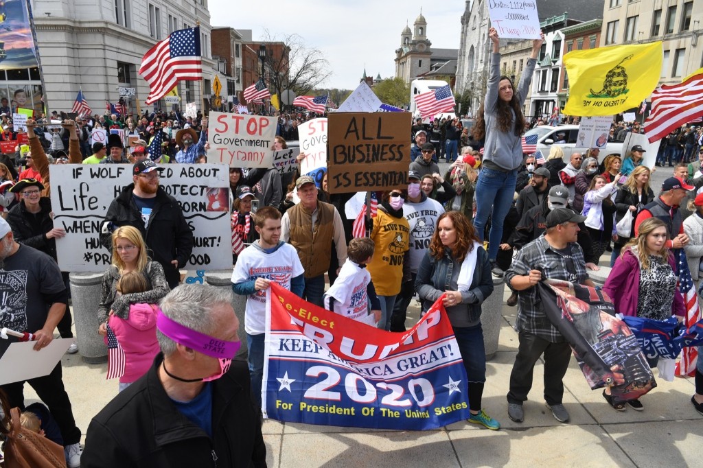 Protests Mount To Reopen the Country: Pictures