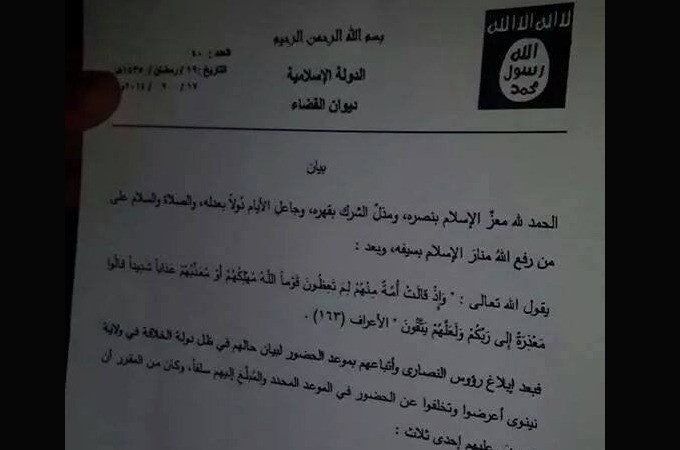Iraq Christians told to convert or face death