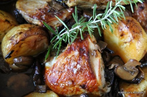 Chicken Breasts Roasted with Potatoes and Mushrooms Recipe on Food52