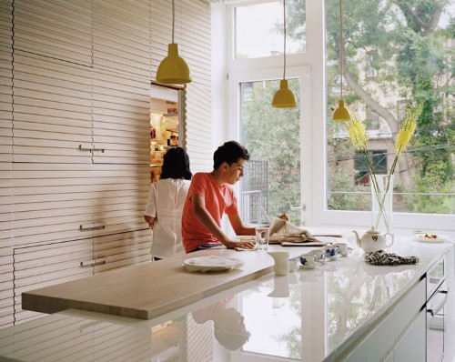 How Plywood, Cinder Blocks, and Sandblasted Glass Can Upgrade Your Kitchen