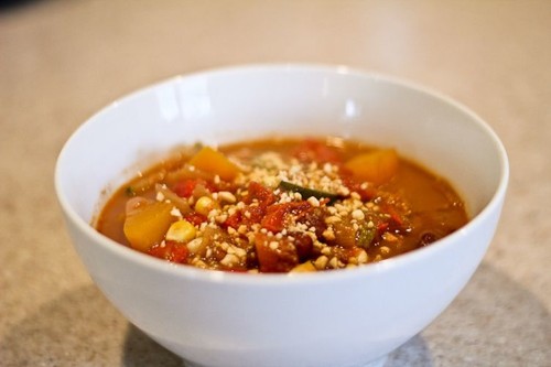Kidney Bean Stew with Peanut Butter and Veggies