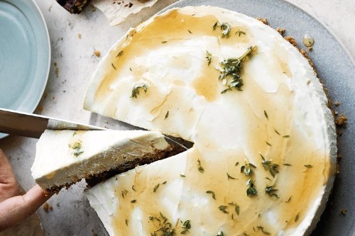 Ottolenghi's Honey & Yogurt Set Cheesecake
