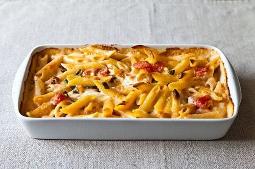 Al Forno's Penne with Tomato, Cream, and Five Cheeses