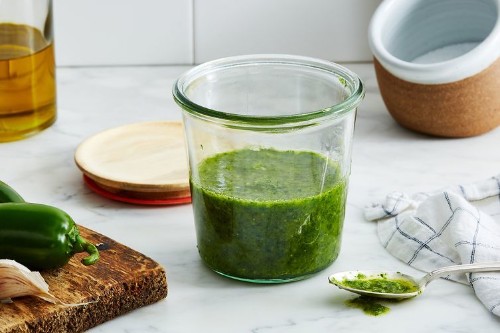 Jalapeño–Cilantro Stem Marinade