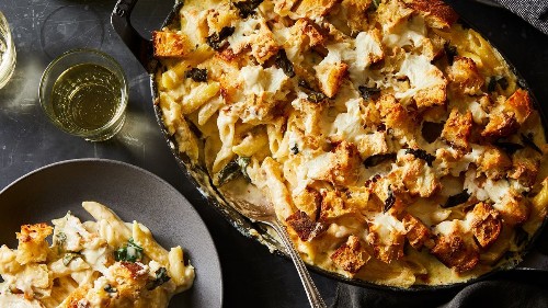 A Lusciously Cheesy Artichoke Pasta Inspired by My Favorite Midnight Snack