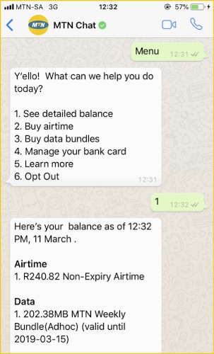 MTN Launches "World-First" Airtime Top-up Through WhatsApp