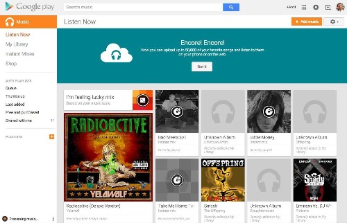Google Play Music Increases Song Storage Limit To 50,000 From 20,000