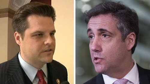 Matt Gaetz says he's apologized to Michael Cohen for 'girlfriends' tweet, wants to leave his family 'alone'