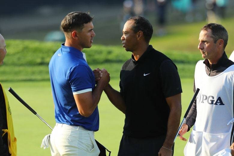 Brooks Koepka wanted to point at Tiger after making a putt at the Masters last year (but he missed)
