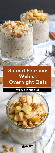 9 Overnight Oats Recipes That Are Basically Fall in a Bowl