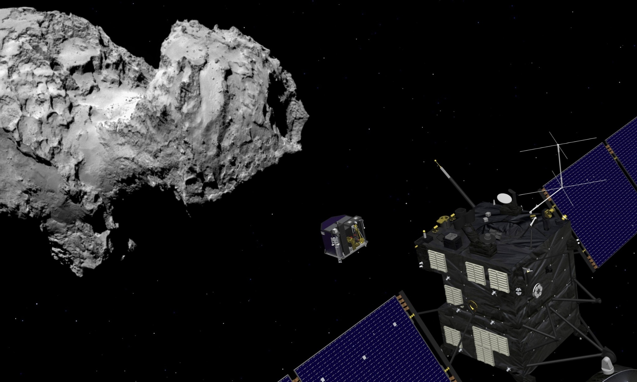 Rosetta comet landing on course despite wake-up glitch