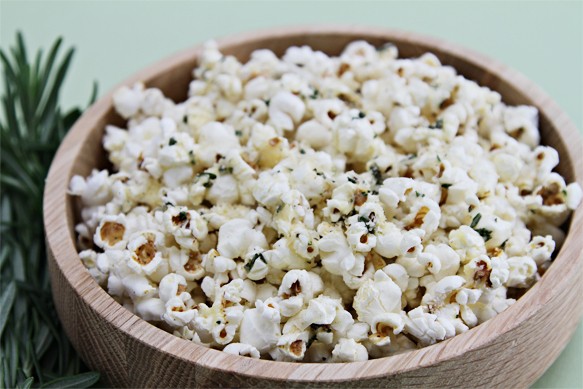 Popcorn With Rosemary Butter and Parmesan
