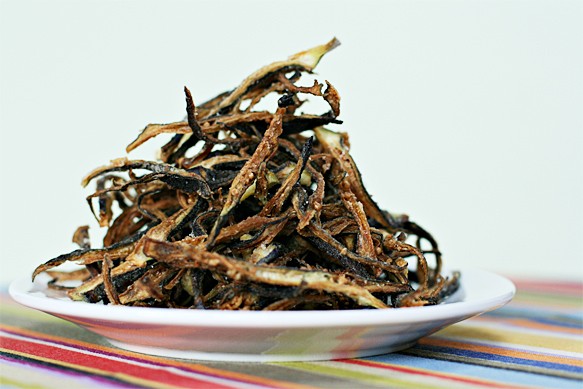 Burgundy Okra Shoestring Fries