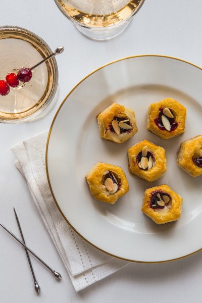 Easy Vol au Vent Appetizers with Brie and Jam