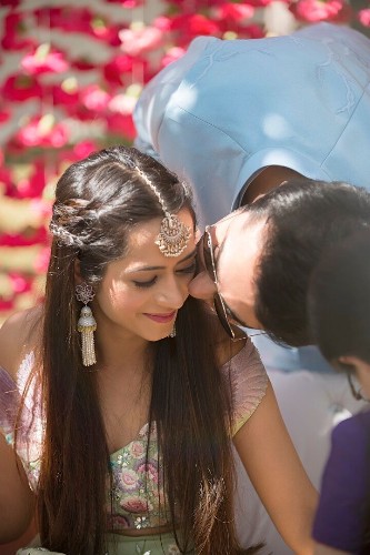 This Talented Bride Embroidered Her Love Story Onto Her Wedding Lehenga