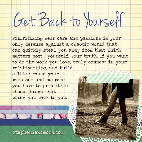 How to Get Yourself Back