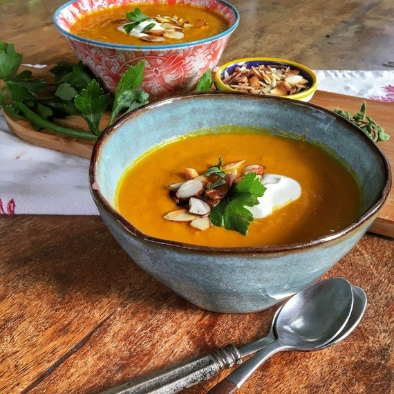 This Roasted Carrot Soup Recipe Transports You Into Monet's Garden