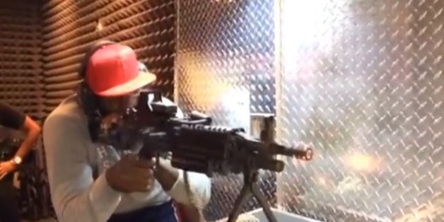 LeBron Visited A Gun Range With His Wife And Fired A Huge Machine Gun (VIDEOS)