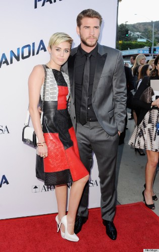 Miley Cyrus' Red Carpet Dress Is Sending A Message (PHOTOS)