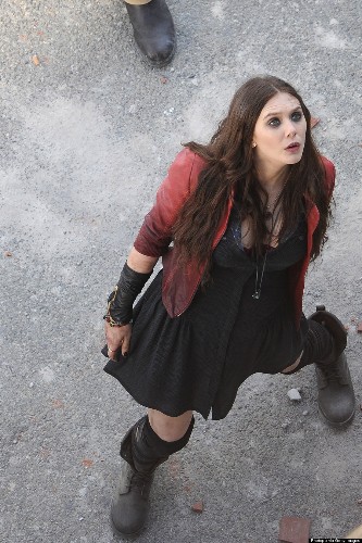 'Avengers: Age Of Ultron' Set Photos Show First Look At Elizabeth Olsen, Aaron Taylor-Johnson
