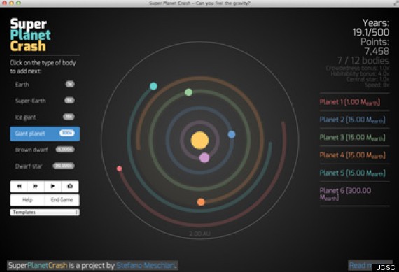 'Super Planet Crash' Game Is Like An Astronomer's Version Of 'Angry Birds'
