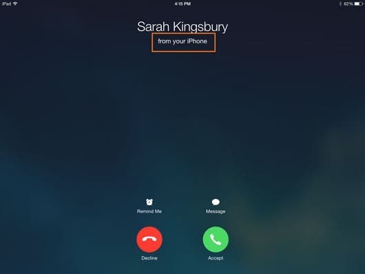 Tip of the Day: Answer Phone Calls On Your iPad