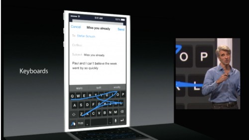 WWDC14: New Keyboard Features Include Third-Party Keyboards