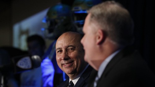 UCLA athletic director Dan Guerrero says he's outraged by college admissions scandal