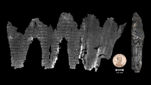 How scientists virtually unwrapped an ancient, burned scroll and read the words inside