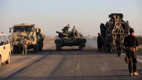 Iraqi troops drive into Fallouja in offensive to retake it from Islamic State