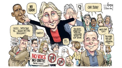 Hillary Clinton’s speech combines Bernie’s economics with JFK’s resolve - Los Angeles Times