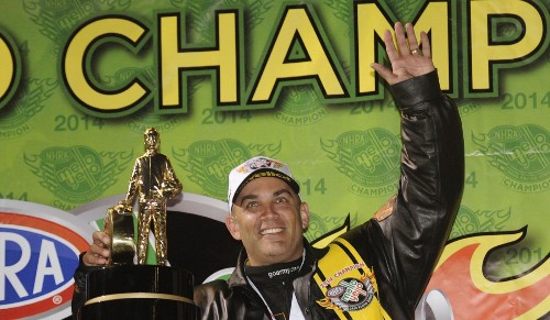 Tony Schumacher wraps up his eighth NHRA season title in top fuel