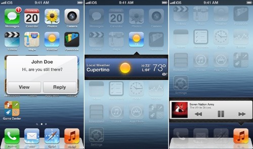 iOS 7 Concept Features Widgets, New Lock Screen, Mission Control and More