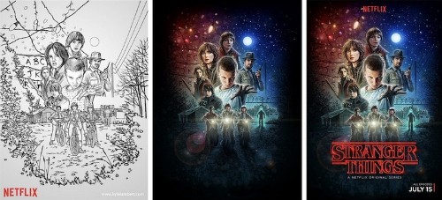 'Stranger Things' Poster Began as Sketch Created With iPad Pro and Apple Pencil