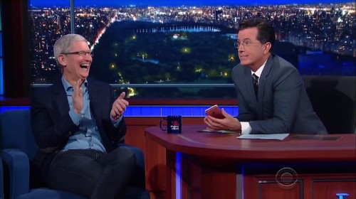 Tim Cook Talks iPhone 6s, Social Responsibility, and More on 'The Late Show With Stephen Colbert'