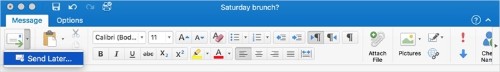 Outlook for Mac 2016 Gaining Delivery Notifications, Send Later Option, and More