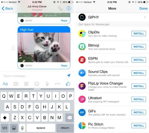 Facebook Turns Messenger Into a Platform, Allows Third-Party iOS App Integration