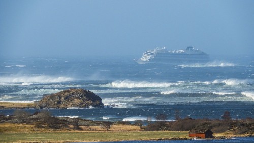 Wild videos show cruise ship chaos as rough seas prompt an evacuation