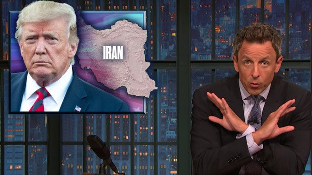 Seth Meyers slams Trump's latest lies about everything from hurricanes to Iran