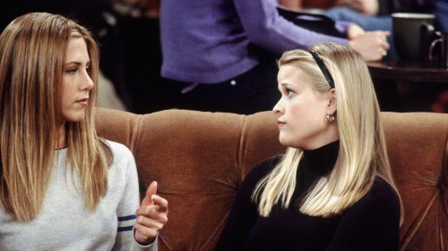 Watch Jennifer Aniston and Reese Witherspoon recreate an iconic moment from 'Friends'