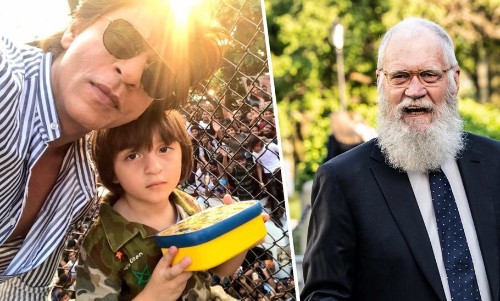 Shah Rukh Khan Stepped Out To Wish Fans On Eid Accompanied By David Letterman