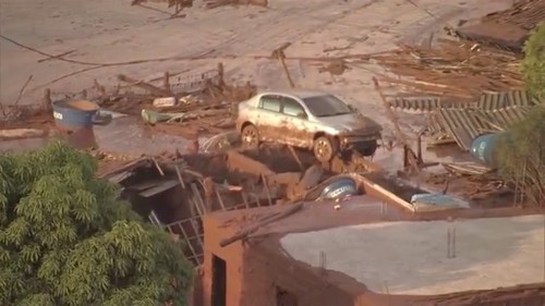 Dozens feared dead after mining company's dam bursts in Brazil