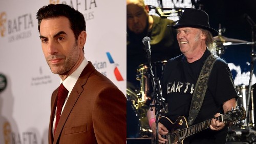 Sacha Baron Cohen and Neil Young stand up to Facebook