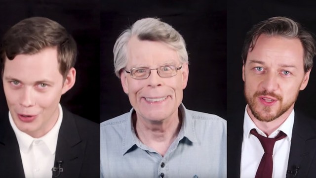 Stephen King, James McAvoy and Bill Skarsgård cure your Pennywise phobia with reassuring clown facts