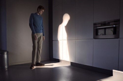 Mysterious Man Casts a Lit Up Silhouette Instead of a Shadow