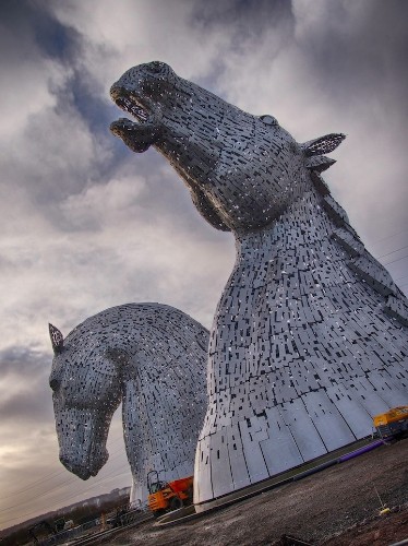 Giant Horse Head Sculptures Transform the Scottish Skyline