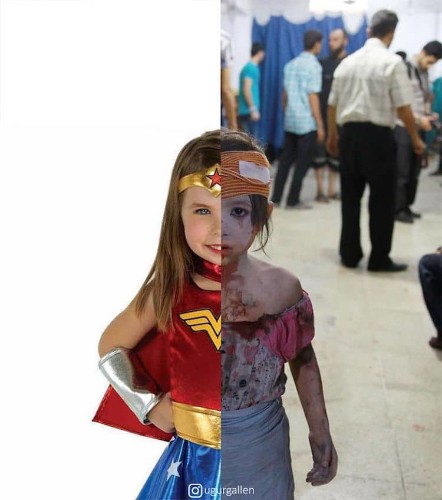 Split Photos Show Eye-Opening Differences Between Western World and War-Torn Middle East