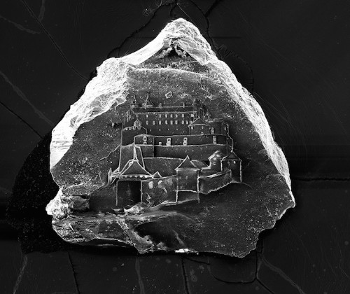 Amazing Minuscule Castles Etched on Single Grains of Sand